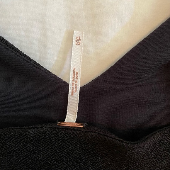 Free People Paisley Pop Tank XS black crop top with a tie side. - Picture 10 of 10